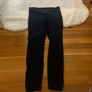 Navy blue lululemon Leggings with pockets